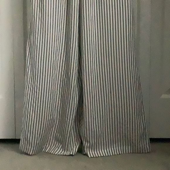 COTTON BLEU “THE FLORENCE” JUMPSUIT IN GREY/WHITE STRIPES SIZE MEDIUM NWT - Picture 12 of 16